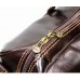 Дорожная кожаная сумка мужская Италия VALENTINA CHOCO 8815G-02