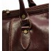 Дорожная сумка из кожи Италия VALENTINA BROWN 8815G-03