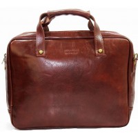 Кожаная деловая сумка портфель для документов KOZHA BROWN 3800A-03